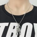 Cr7 Cristiano Ronaldo Stainless Steel Necklace Soccer Fans Square Pendant Necklace. 