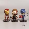 NYT 6Pcs/Lot The Avengers Miniatures Marvel  Pvc Avengers Infinity War Thanos Spider Man Iron Man Captain America Thor Wolverine Action Figure S Dolls For Kid. 