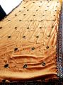 Sindhi/ balochi embroidered large size original karhai handmade yellow chadar for ladies. 