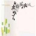 Black Corner Wall Sticker JM7032. 