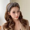 Retro Women Hairbands Classic Plaid Floral Headbands Knot Girls Headbands Turban Korean Style Hair Accessories. 