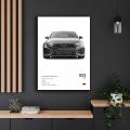 Sarcasmsm Pop German Cars Rs3 Car Photography Poster Aesthetic Luxury R8 C8 Supercar GTR SUV Canvas Print Wall Art Home Driver Room Decor. 