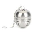 Herb Infuser Ball with Hanging Hook - Silver. 