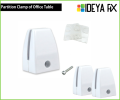 Partition Clamp for Workstation Office Tables. 