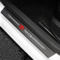 TOYOTA Car Door Sill Carbon Fiber Protector | Door Sill Cover Panel Sticker | TOYOTA Corolla Car Door Sill Protector | TOYOTA Yaris Door Sill Protector | TOYOTA Cross Car Door Sill Protector | Car Stickers | Stickers For Cars. 
