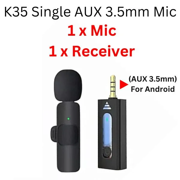 Wireless%20MIC%20Type%20C/Lightning/Android/USB/AUX%203.5mm%20Mic%20K8/K9/K15/K35%20Wireless%20Single/Double%20Microphone%20For%20Interview,%20Vlogging%20,%20Podcast%20-%20Image%209