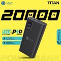 Power Bank 20000 mah TITAN T-100  || VOOC Flash Charge and PD 3.0. 