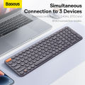 Baseus K01B Bluetooth Keyboard, Wireless Tri-Mode Mini Keyboard for PC, Laptop, iPad with Numeric Keys, Supports Windows/ MacOS/ Linux/ Android. 