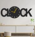 3D Clock Written Big Wooden wall Clock Black Analog Wooden Clock I Wall Clock I Wooden Wall Clock I Wall clocks for bedroom I Wall Clocks for drawing room I Wooden Wall Clocks For Gifts. 