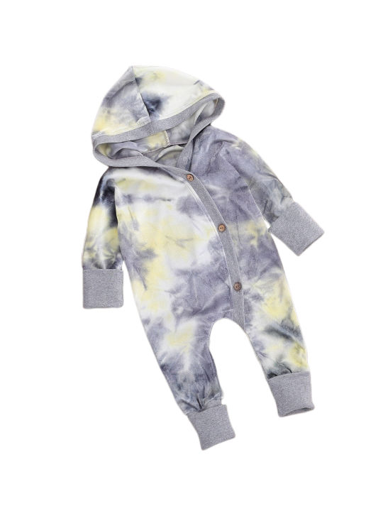 Baby%20Romper,%20Tie-Dye%20Print%20Long%20Sleeve%20Hooded%20Bodysuit%20Jumpsuit%20for%20Boys%20and%20Girls%20-%20Image%203