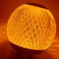 Acrylic crystal ball rechargeable table lamp, round atmosphere night light bar living room, bedroom, bedside, three color LED lamps. 