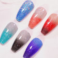 LILYCUTE Thermal Nail Gel Polish 3 Layers Temperature Shiny Color Changing Series Semi Permanent Soak Off UV Nail Gels Polish. 