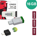 Kingston 16/32/64/128 GB Data Traveler DT50 High Speed Flash Memory Stick USB Drive + FREE OTG adapter - 10 Months WARRANTY. 
