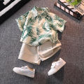 New 0-5 year old boy' clothing et  ummer beach baby boy hort leeved hirt et caual printing hirt two piece uit. 
