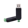2x PC USB to RS485 RS-485 interface converter Serial adapter compatible + PLC ， Black converter adapter. 