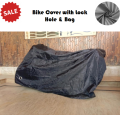 Motor Bike Cover All Sizes Bike Parking Top Cover With Lock Hole Dust, Scratch & Rust Proof, Waterproof For 70CC, 100CC, 125CC,. 