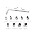 10pcs 1/2 Socket Wrench Head Set Socket Sleeve 8-24mm Power Drill Ratchet Bushing Torque Spanner Key Multifunction Hand Tools. 