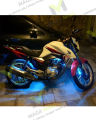 Bike Atmosphere Interior RGB LED Strip Light 12 V. 4Pcs 72 LED. Multi Colour with sound active function with remote.. 