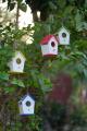 Bird House Set – 4 Pcs PVC Waterproof Outdoor Bird Nesting Boxes for Garden & Balcony. 