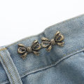 Bowknot Button Adjuster For Pants And Skirts Waist Tightener Adjustable Waist Buckle For Jeans No Sewing Required Maoxiu. 