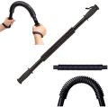 Practical Power Twister Flexible Strength Chest Shoulder Arm Muscular Rod Spring Exerciser Power Wrist Hand Gripper Fitness Curl Spring Training Bar - Black. 