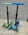 Kids Scooty Pretend Play 3 Wheel Scooter With Adjustable Height And Foldable For KidsFiber Made. 