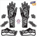 Bridal Mehndi Design Stencils Hand and Foot, mehndi stickers. 