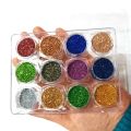6/12/24 pcs glitter powder for eyeshadow shimmer dust powder for art & Craft party make up dusty loose glitter. 