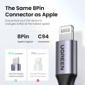 【USB C to Lightning】UGREEN MFI PD 20W Charger USB C to Lightning Cable Nylon Braid Fast Charger for iPhone 15 14 13 Pro 11 iPhone 15 Plus iPhone 15 14 Pro XS Max 20W PD Fast Charger Data Cable for Macbook Pro Air iPad Pro 2020 2018 USB C Cord. 