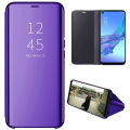 For Oppo A53 2020 Mirror Plating Hard PC -PU Leather Semi-transparent Standing View Case Cover Mirror Plating Hard PC -PU Leather Semi-transparent Standing View Case Cover. 