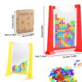 Tetris Game Puzzle Set Tetris 3D Transparent Brain Toy Thinking Exercise Montessori Puzzle Toy Tetris Puzzle for Children Educational For Kids Girls and Boys. 