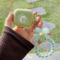 【Solo Yolo】Simple Green Smiley Silicone Case For Airpods Pro 2 1 Wireless Bluetooth Earphone Cases For Air pods 3 Fundas Candy Wrist chain. 