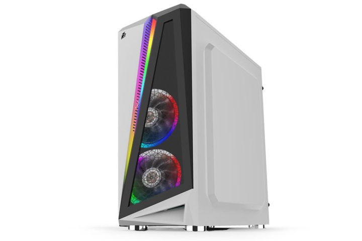 Core i5 8th Gen Gaming PC - 16GB DDR4 RAM, 128GB NVMe M2, 500GB HDD, RGB PC Case with ARGB Fans, Dual Band Wi-Fi & Bluetooth, 4GB RX 550 GPU