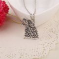 Dire Wolf Necklace Song Of Ice And Fire Vintage Jon Antique Silver Color Pendant Animal Movie Jewelry Men Women. 