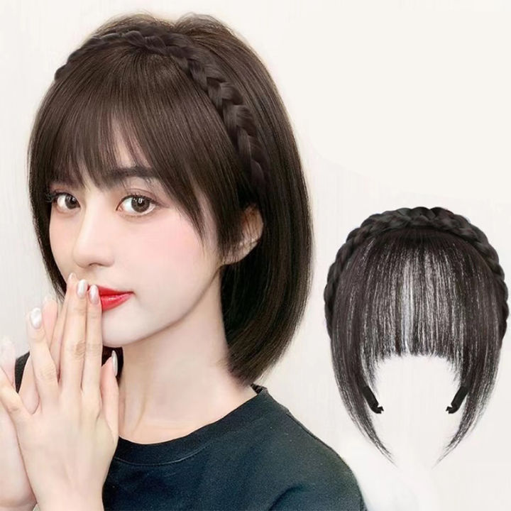 Wig Headband Air Bangs Natural Invisible Straight Bangs Seamless Hairstyle Tools Brave