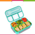 4 Compartments Bento Box With Fork, Kids Lunch Box with Accessories, Lunch Box, Kids School Tiffin Box. 