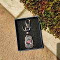 Toyota Metal and Leather Premium Keychain For Toyota Yaris Vitz Prius Landcruiser Prado Mark X Camry Cars and Bikes- Black. 
