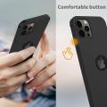 iPhone 12 Pro Max Matte Black Soft Silicone Flexible TPU Slim Back Cover Shockproof Protective Case. 