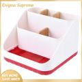 Enigma- Desktop Clutter Organizer Wooden Desktop Storage Box with 6 Compartments Large Capacity Organizer for Home Office Supplies Remote Control Phone Glasses Stationery Holder Buyers' Favorite Stationery. 