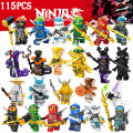 Legoing building Ninja block Jay Zen chi Lloyd Cole Nya Harumi Garmadon compatible legoing ninja movie mini robot toy for kids. 