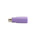 Purple PS2 Revolution USB Female Conversion Plug ps2 Male round Head Mouse Keyboard Port Converter Adapter. 