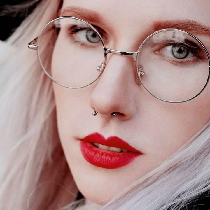 High Quality Metal Round Glasses For Girls with free box