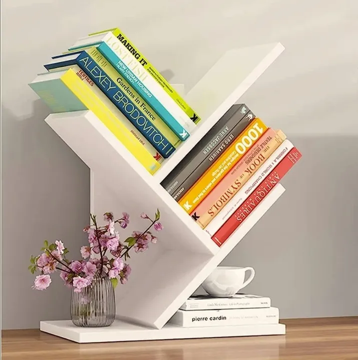 Book Rack, Book Shelf Stand, (Wide 16in Height 19in Depth 7in) - LOG ...