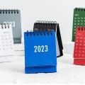 Calendar Desk 2023 Small 2022 Standing Desktop Mini Office Monthly Table Calendars Stand Month Portable Up Calendar Office Decor. 