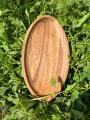 Wooden Tray made from Acacia wood, Seamless Tray Set and single pc in large, medium and small size Serving tray oval Shape. 
