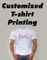 T-Shirt White Printing (Logo, Pictures, Name). 