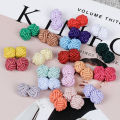 1pair Colorful Double Rope Ball Knot Cufflinks Novelty Colors Braided Handmade Elastic Upscale Men's Classic Cuff Links For Men. 