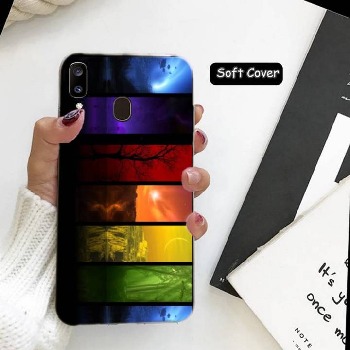 Samsung A20 Cover Case - Soft Cover - Art Style