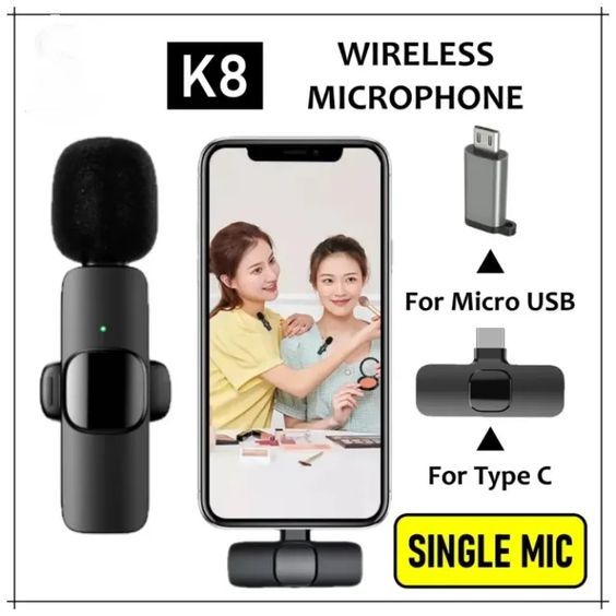 K8,K9%20Wireless%20Microphone%20Universal%20Plug%20Play%20Mini%20Collar%20Clip%20Microphone%20Transmitter%20for%20Mobile%20Phone%20type%20c%20android%20and%20Lighting%20-%20Image%203