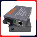 NetLINK Media Converter HTB-1100S-A/B Optical Fiber Media Transceiver 25km SC 10/100M RJ45 Single Mode Single Fiber 100Mbps Speed High Data Transfer 20KM Distance Single Mode Fiber Support Pair. 